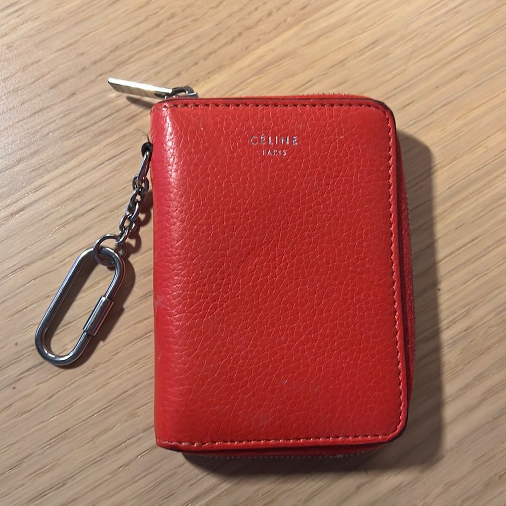Celine card holder with keychain ring